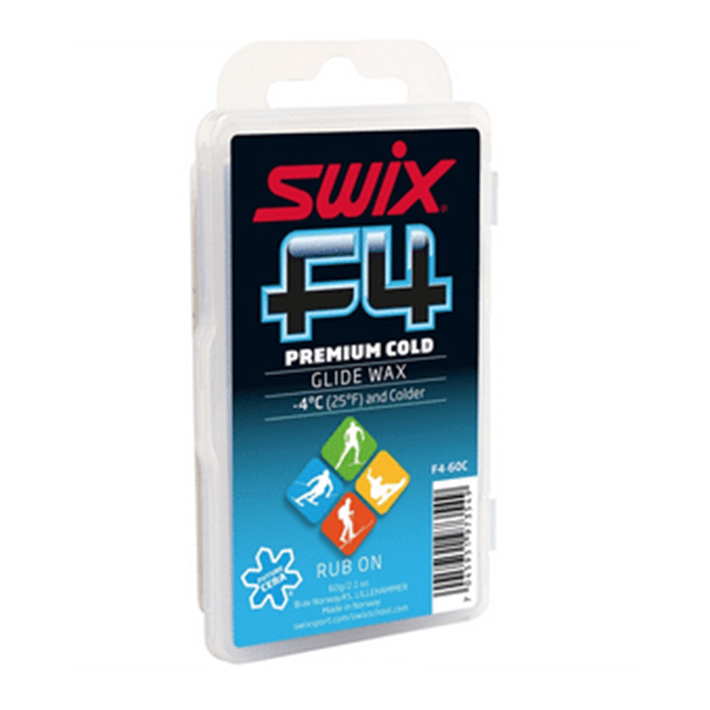 Swix F4 Glide Wax Cold With Cork Rhythm Snowsports 0535